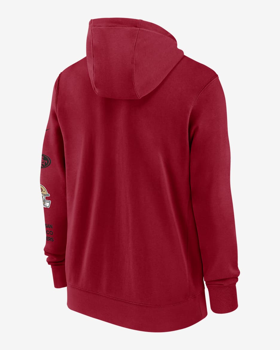 San Francisco 49ers Club Men s Nike NFL Full Zip Hoodie. Nike